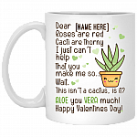 Personalized Valentine Day Couple Ceramic Coffee Mug - Aloe You Vera Much Mug - Funny Couple Mug, White, 11 oz. White Mug Personalized Valentine Day Couple Ceramic Coffee Mug - Aloe You Vera Much Mug - Funny Couple Mug, White, 11 oz. White Mug