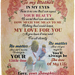 To My Mother You, White, Cozy Plush Fleece Blanket - 50x60 To My Mother You, White, Cozy Plush Fleece Blanket - 50x60