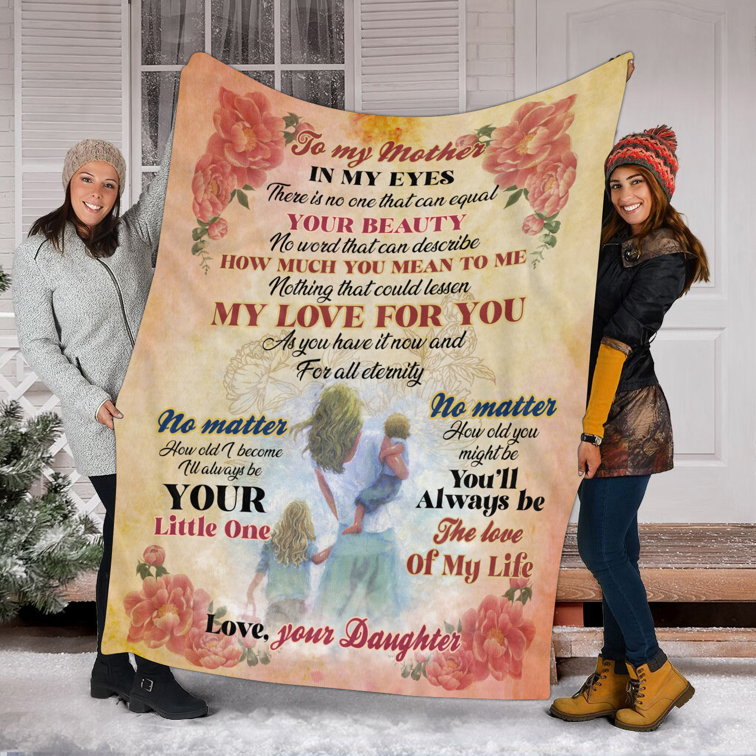 1KNG. Equal your beauty Blanket Mockup 8
