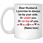 Personalized Dear Husband Mug, White, 11 oz. White Mug Personalized Dear Husband Mug, White, 11 oz. White Mug