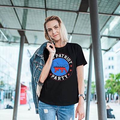 Alternative view of The Patriot Party Lion America Pro Trump T-shirt - Trump Lion Patriot Party MAGA Shirt