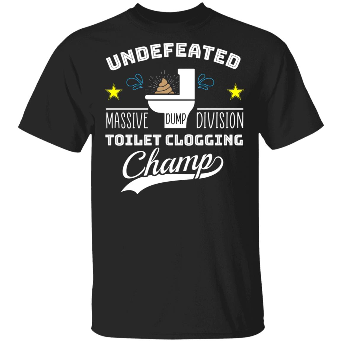 Undefeated Massive Dump Division, Black, Unisex T-Shirt