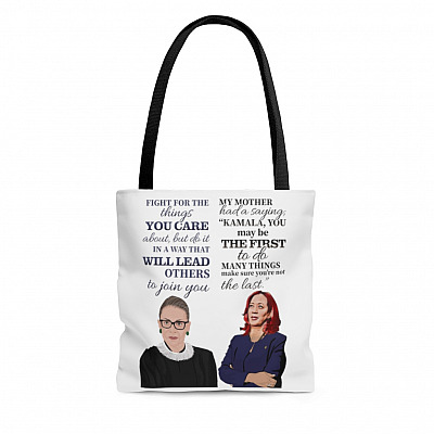 RBG Kamala Harris Democratic Feminist Women Empowerment All Over Print Tote Bag – Shoulder Bag