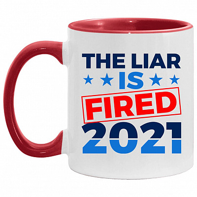 Biden Harris 2021, White/Red, 11 oz. Accent Mug