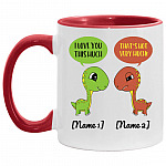 Personalized Accent Mug, White/Red, 11 oz. Accent Mug Personalized Accent Mug, White/Red, 11 oz. Accent Mug