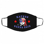 Haters Gonna Hate Face Mask, Black, Cloth Face Cover – Medium/Large