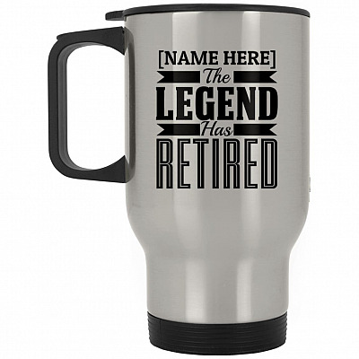 14 oz. Silver Travel Mug