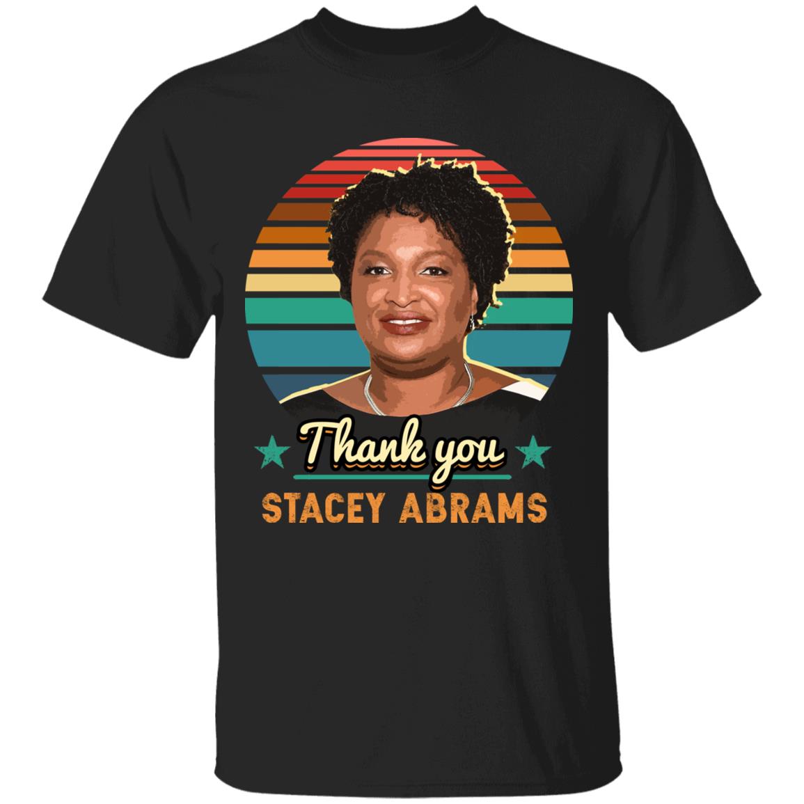 Thank You Stacey Abrams T-Shirt, Black, Unisex T-Shirt