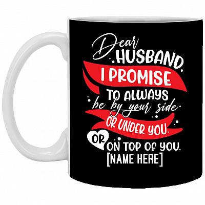 XP8434 11 oz. White Mug, Black, 11 oz. White Mug