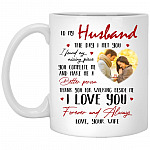 Personalized Photo To My Husband Mug, White, 11 oz. White Mug