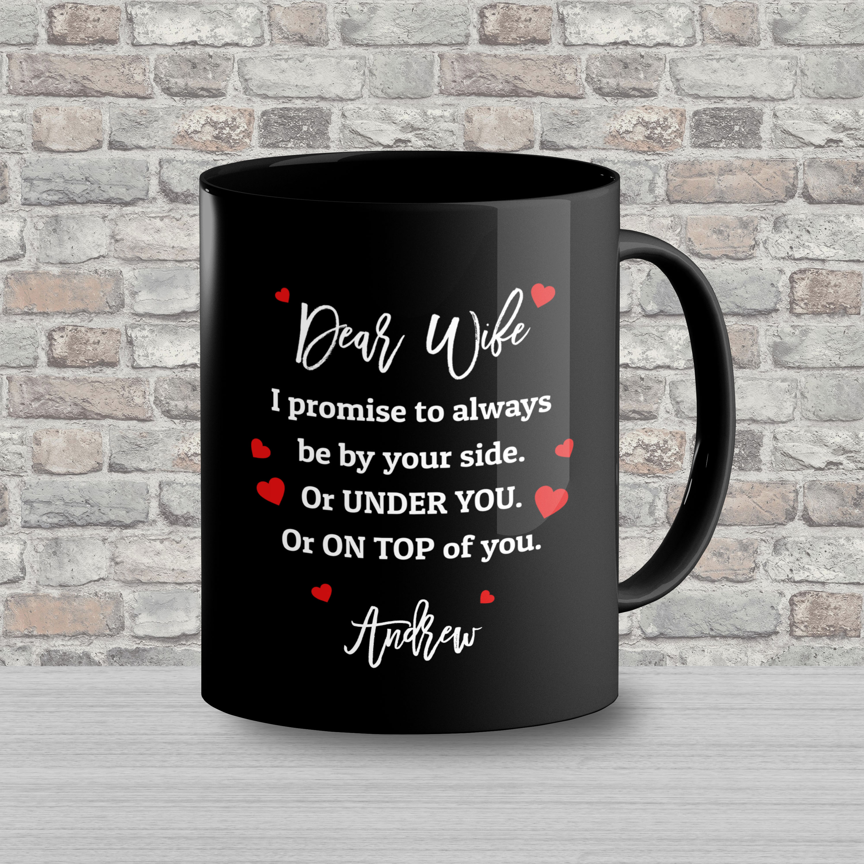 3VT. UU TIEN Dear WIFE Be By Your Side Personalized mk2 - Madina Script #000000