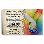 Personalized LGBT The Day I Met You I Have Found The One Whom My Soul Loves Framed Canvas Prints - Unframed Poster, White, 0.75'' Framed Canvas