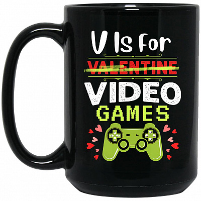 15 oz. Black Mug