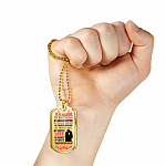 My Husband Is My Best Friend My Greatest Support Through Good Times and Bad Dog Tag Pendant Necklace - Dog Tag (Gold Plated) My Husband Is My Best Friend My Greatest Support Through Good Times and Bad Dog Tag Pendant Necklace - Dog Tag (Gold Plated)