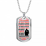 My Husband Is My Best Friend My Greatest Support Through Good Times and Bad Dog Tag Pendant Necklace - Dog Tag (Silver) My Husband Is My Best Friend My Greatest Support Through Good Times and Bad Dog Tag Pendant Necklace - Dog Tag (Silver)