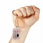 My Husband Is My Best Friend My Greatest Support Through Good Times and Bad Dog Tag Pendant Necklace - Dog Tag (Silver) My Husband Is My Best Friend My Greatest Support Through Good Times and Bad Dog Tag Pendant Necklace - Dog Tag (Silver)