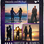Personalized Photo Couple Blanket, White, Cozy Plush Fleece Blanket - 50x60