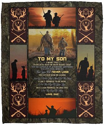 To My Son You Either, White, Cozy Plush Fleece Blanket - 50x60