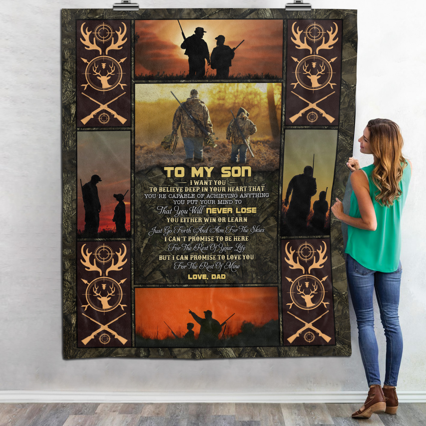 2KNG. Win Or Learn Blanket Mockup 6
