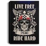 Personalized Live Free Ride Hard Gallery Wrapped Framed Canvas Prints - Unframed Poster - Home Decor Wall Art, White, 0.75'' Framed Canvas Personalized Live Free Ride Hard Gallery Wrapped Framed Canvas Prints - Unframed Poster - Home Decor Wall Art, White, 0.75'' Framed Canvas