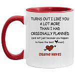 AM11OZ Accent Mug, White/Red, 11 oz. Accent Mug AM11OZ Accent Mug, White/Red, 11 oz. Accent Mug