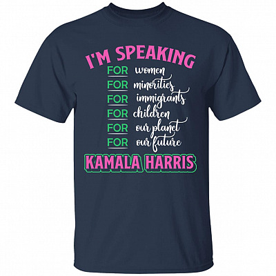 Kamala Harris I'm, Navy, Unisex T-Shirt