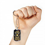 I Served I Sacrificed I Regret Nothing I'm Not A Hero But I'm Proud To Be A Vietnam Veteran Dog Tag Pendant Necklace - Dog Tag (Silver)