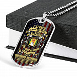 I Served I Sacrificed I Regret Nothing I'm Not A Hero But I'm Proud To Be A Vietnam Veteran Dog Tag Pendant Necklace - Dog Tag (Silver)