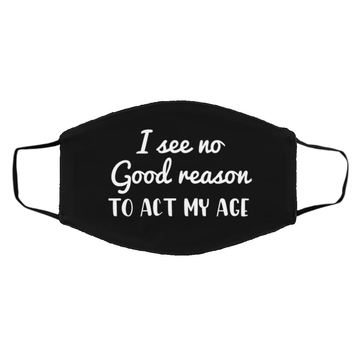 I See No Good Reason toFace Mask Cover, Black, Cloth Face Cover – Medium/Large I See No Good Reason toFace Mask Cover, Black, Cloth Face Cover – Medium/Large