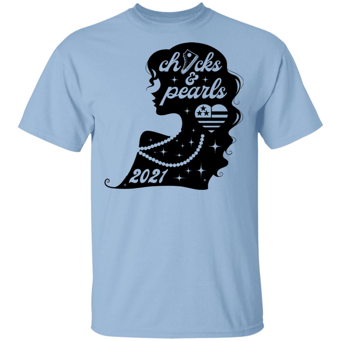 Chucks And Pearls 2021 T-Shirt, Light Blue, Unisex T-Shirt