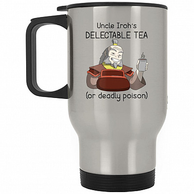 14 oz. Silver Travel Mug