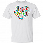 Chemistry Hearts T-shirt - Chemistry Teacher Gift - Chemistry Major Tee - Chemist Shirt, White, Unisex T-Shirt