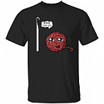 Wanna Hook Up T-Shirt - Funny Crochet Shirt - Crocheting Lover Gift - Crochet Love T-shirt - Yarn Lover Shirt, Black, Unisex T-Shirt
