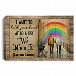 Personalized Gay I Want to Hold Your Hand at 80 and Say We Made It Lgbt Wrapped Framed Canvas Print - Unframed Poster, White, 0.75'' Framed Canvas Personalized Gay I Want to Hold Your Hand at 80 and Say We Made It Lgbt Wrapped Framed Canvas Print - Unframed Poster, White, 0.75'' Framed Canvas