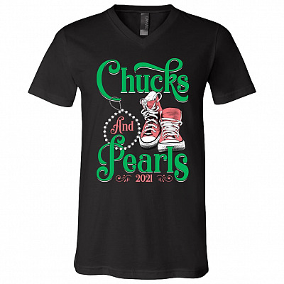Chuck Shirt, Black, V-Neck T-Shirt