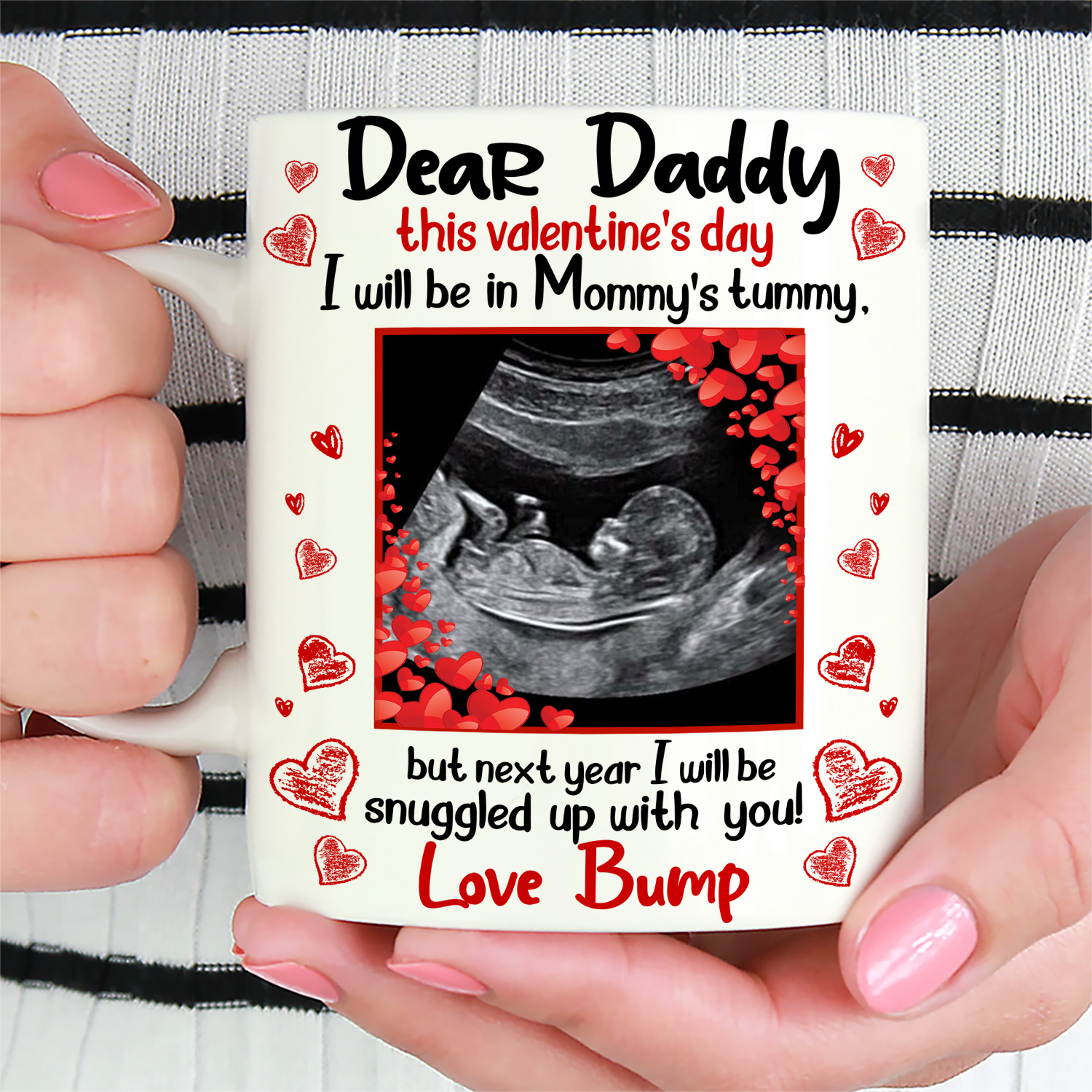 3VT. Dear Daddy This Valentine's Day Custom mug mk1