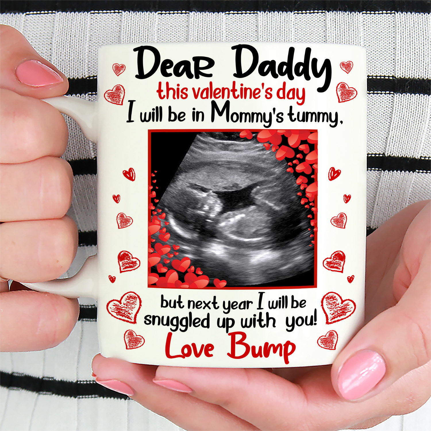 3VT. Dear Daddy This Valentine's Day Custom mug mk2