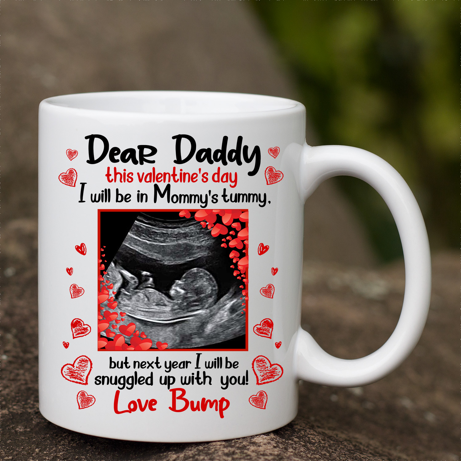 3VT. Dear Daddy This Valentine's Day Custom mug mk3