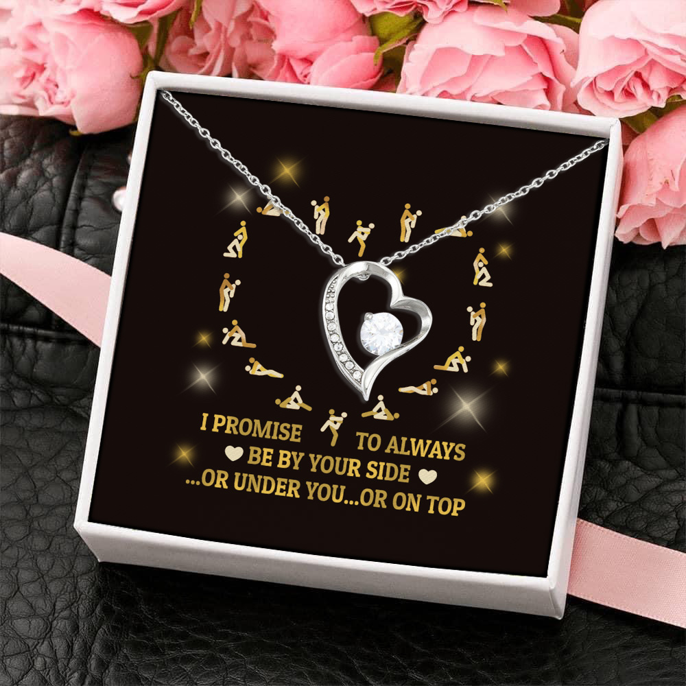 1LV. On Top of You Message (3) Forever Love Necklace (Silver) 4