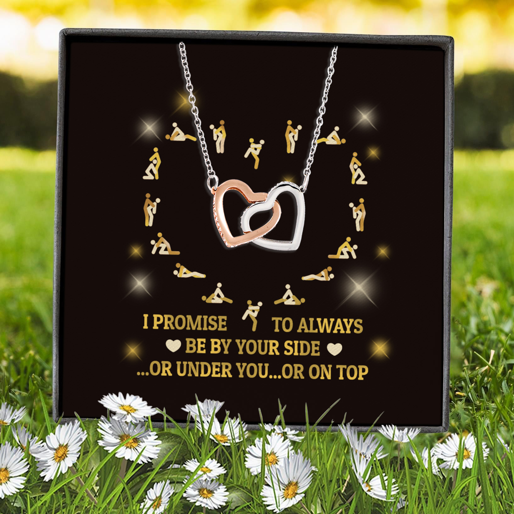 1LV. On Top of You Message (3) Interlocking Hearts Necklace 7