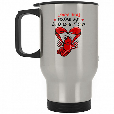 14 oz. Silver Travel Mug