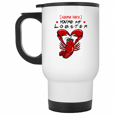 14 oz. White Travel Mug