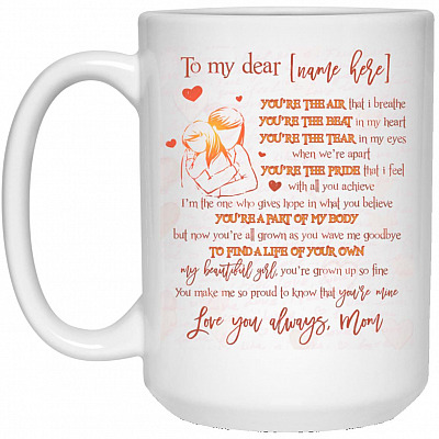 15 oz. White Mug
