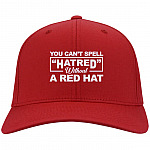 Hatred Hat, Red, Twill Cap