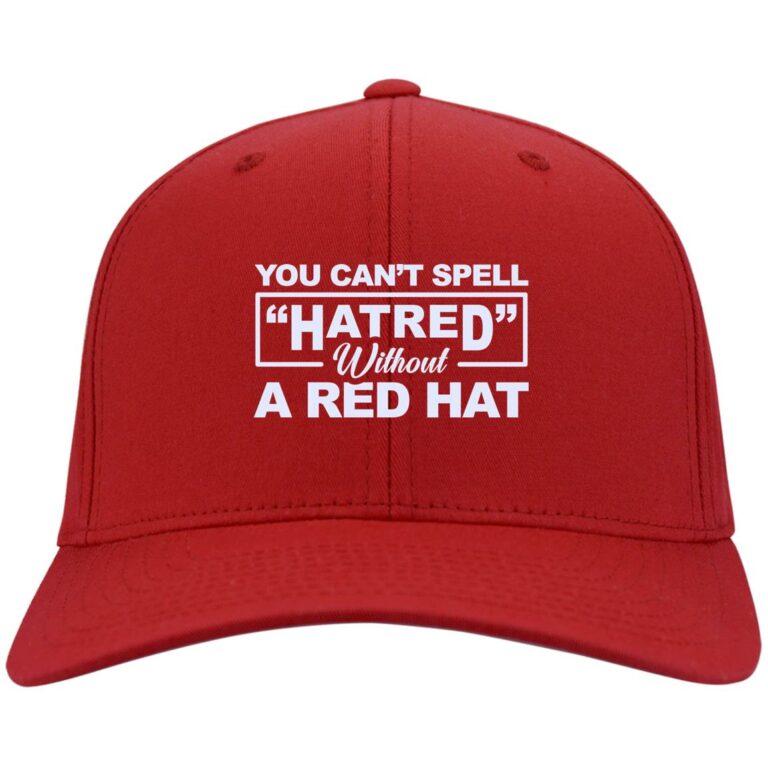 Hatred Hat, Red, Twill Cap