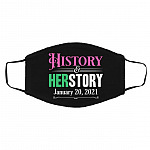 History Mask, Black, Cloth Face Cover – Medium/Large