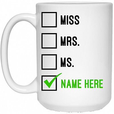 15 oz. White Mug
