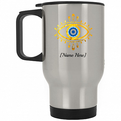 14 oz. Silver Travel Mug
