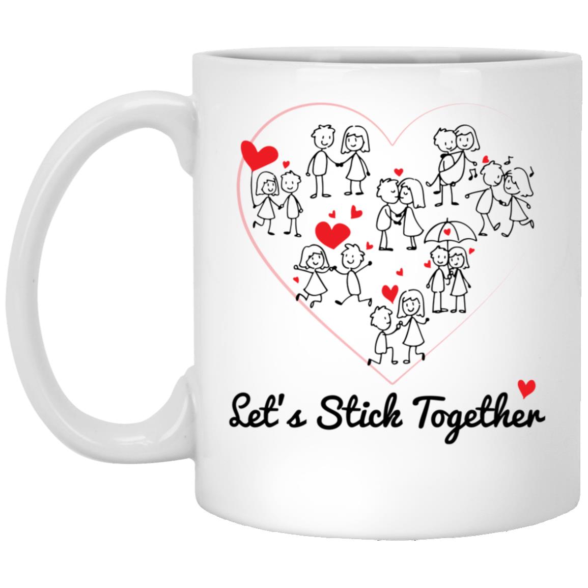 together mug, White, 11 oz. White Mug together mug, White, 11 oz. White Mug