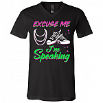 3005 Unisex Jersey SS V-Neck T-Shirt, Black, V-Neck T-Shirt